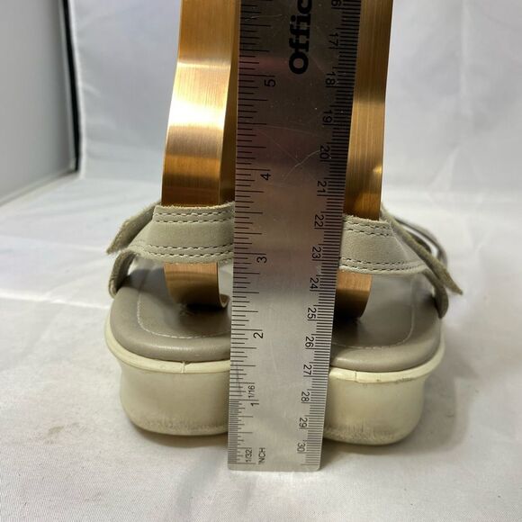 ECCO Women Sandals Comfort Leather wedge shoes sz EUR 39/8-8.5 - Picture 4 of 8